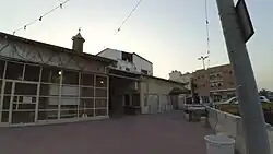 The façade of a mosque located within Qatif Castle.
