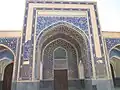 Closeup of the mosque's main iwan