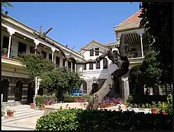 View of the gardens