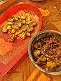 Making Bengali mango pickle