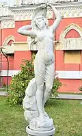 Statue in courtyard