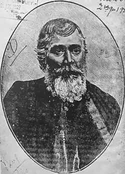 Biharilal Sarkar in the photograph of his book Titumir (1897)