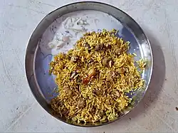 Mushroom biryani