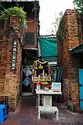Remnants of a palace gate and shrine dedicated to Prince Jakjesada