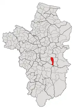 Subdistrict location in Ubon Ratchathani province