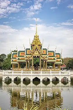 Warophat Phiman throne hall in Bang Pa-In Royal Palace