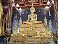 Inside the Vihara of the Five Buddhas