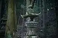 The stone lanterns