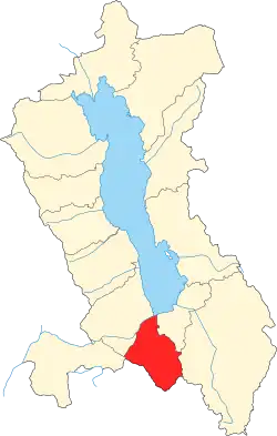 Location of Xiaguan in Dali City