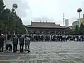 Worshipers praying in 2018