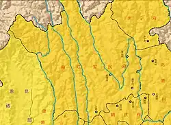 Location of Chiefdom of Lijiang