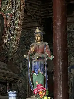 Attendant Bodhisattva beside Amituofo
