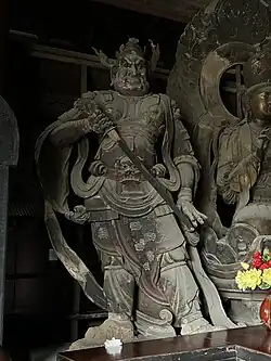 Liao dynasty statue of a Heavenly King