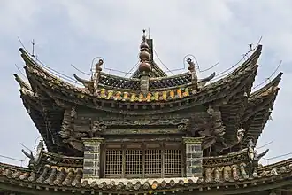 Top of the main pavilion