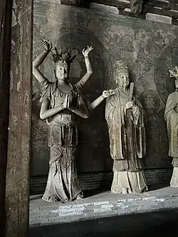 Statues of Biancaitian (left) and Fengtian (right)