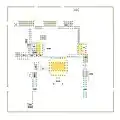Outline of full-fledged palace rebuilt by donation of Shogun Ashikaga Yoshimitsu after 1401 fire.