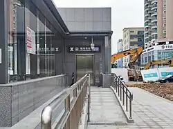 Entrance D (elevator entrance)
