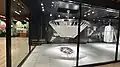 Retired lighting fixture from Shinsaibashi Station, on display in the Metro history gallery inside the western concourse