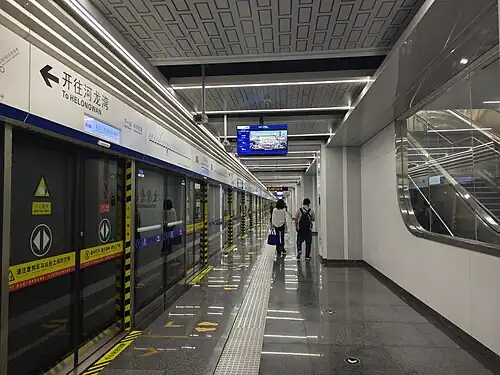 This is the platform of Taiyuannanzhan metro station