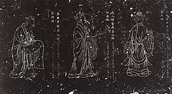 Detail from Portraits of Confucius and Seventy-two Disciples, c. 12th century