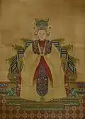In court dress