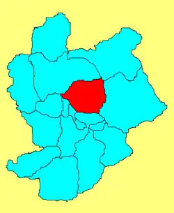 Location in Zhangjiakou