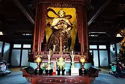 Statue of Weituo at Jingshan Temple in Kunming, Yunnan, China.