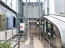 Entrance C (elevator entrance)
