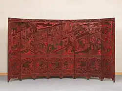 Folding screen with birthday celebration for Guo Ziyi, China, Qing dynasty (Metropolitan Museum of Art)