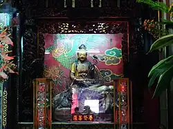Statue of Puxian at Zi Yun Yan in Taichung, Taiwan.