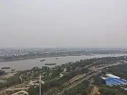 View of Luo River and Silk Road Park, Chanhe Hui District