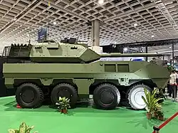 Cloud Leopard II D3 prototype with 105mm tank gun, 2025 Taipei Aerospace & Defense Technology Exhibition