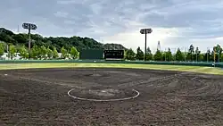 A view of a baseball field