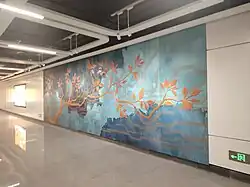 Art wall ("Symbiosis of Copper Veins")