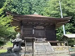 The main hall of Jinkakuji Temple, Torita, Asaji-cho, Bungo-Ono City, Oita Prefecture.