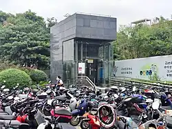Entrance C (elevator entrance)