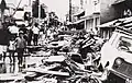 A damage, aftermath in Kawanishi Town, Yamagata Prefecture in 1967 Uetsu flood on August