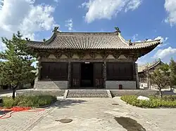 Ming dynasty (1368-1644) Tainwang dian of Lingyan Temple in Zhangjiakou, Hebei, China. Built in 1441.