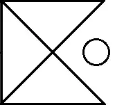 Same as second, with circle on right side