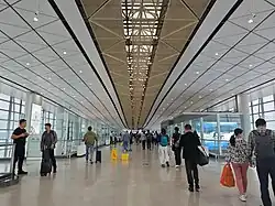 Departure concourse