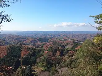 西金砂神社本殿からの展望