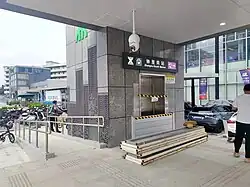 Entrance A (elevator entrance)