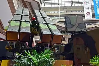 Land based Surface-to-Air TC-2 model and CS/MPQ-90 Bee Eye radar