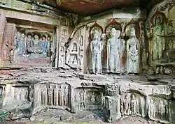Feixiange Grottoes (689 AD), Buddhist art on the route from Chengdu to Ya'an.