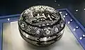 Black lacquered box with painted figures, Late Song dynasty
