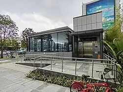 Entrance B (elevator entrance)