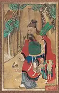 Large Rear Altar Banner Painting in Tang-style Coloring, Joseon, Kyonggi University Museum