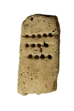 'Enigmatic tablet', associated with metallurgical activities[224]