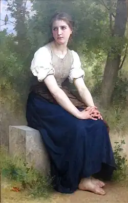 The Song of the Nightingale by William-Adolphe Bouguereau, 1895
