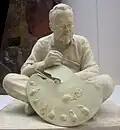 Pennsylvania Academy of the Fine Arts Statuette of Thomas Eakins Sitting by Murray (1907). This depicts Eakins at work on his 1889 painting The Agnew Clinic.